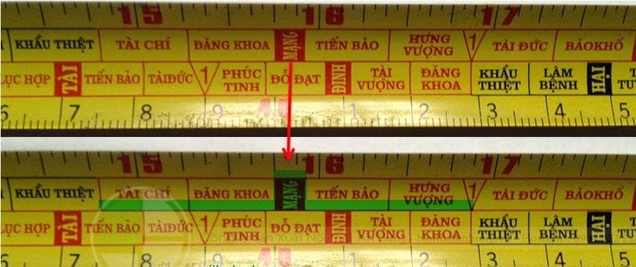 Hướng dẫn cách xem thước lỗ ban chuẩn xác - Top 10 Kinh N... 6 Thước Lỗ Ban