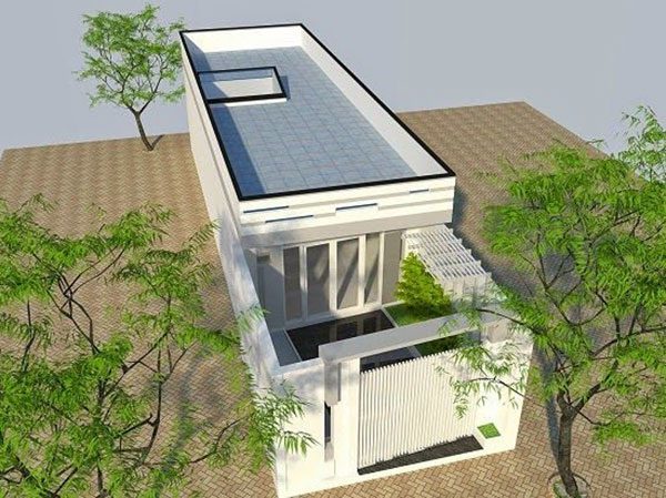 Top 10 Mẫu Nhà Cấp 4 Đẹp 5×20 3 Nhà cấp 4 mái bằng