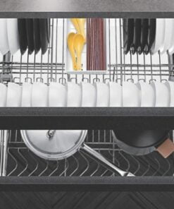 Giá xoong nồi đa năng inox 304 nan dẹt cánh mờ 700 - Cái