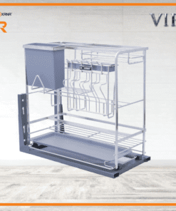 Giá dao thớt inox 304 nan dẹt mờ cao cấp 400 - Cái