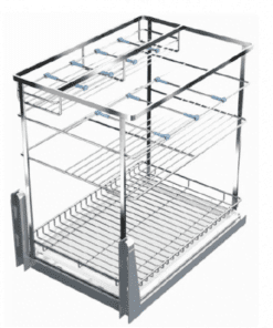 Giá gia vị inox mờ nan dẹt bóng cao cấp 350 - Cái